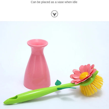 Brosse de nettoyage en forme de vase, pour évier, poêle,