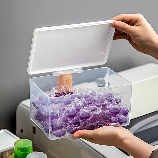Boîte de rangement hermétique et étanche pour lessive en poudre