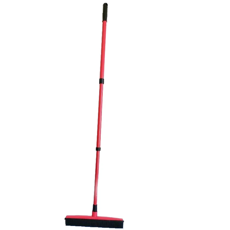 Effortless Telescopic Rubber Broom for Instant Pet Hair &amp; Floor Cleaning