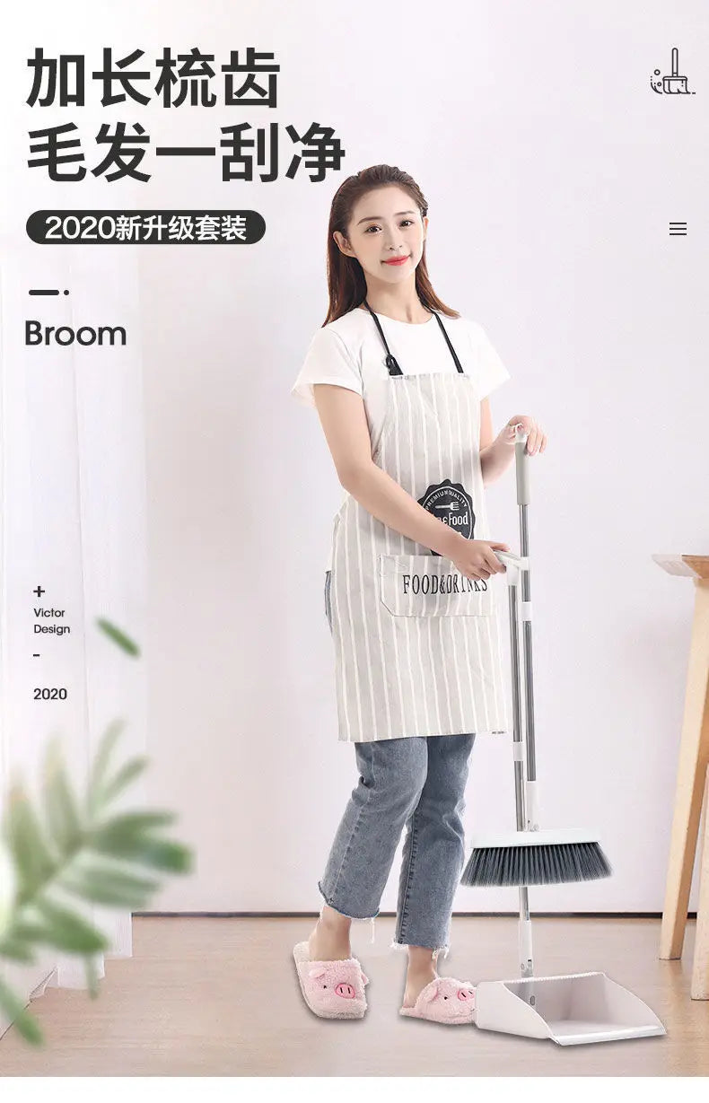 Broom and Scoop Set Folding Dustpan High-end Bathroom Water Wiper To Sweep Magic Brush Garbage Squeegee Home Cleaning Products