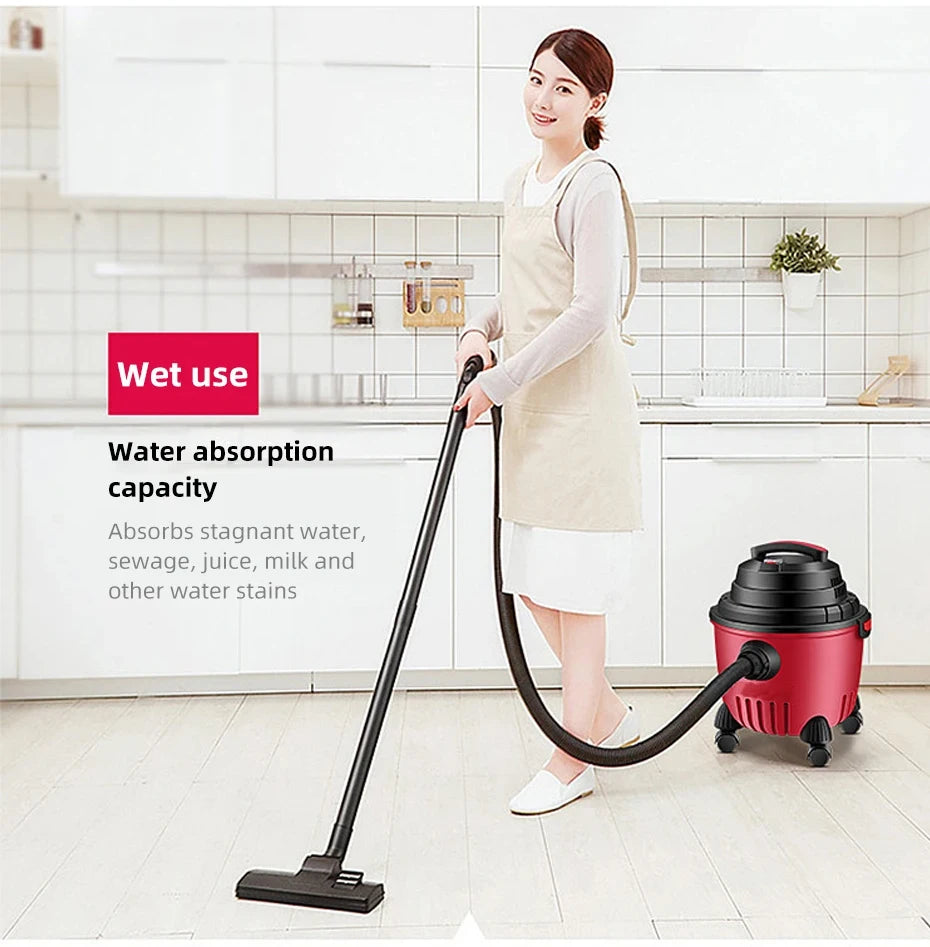 Multifunctional Vacuum Cleaner Handheld Bucket Vacuum Cleaner Dust Collector Strong Suction Wet And Dry Blowing Three-Purpose Va