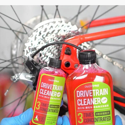 Nettoyant Chaîne de Vélo Puissant – Dégraissant Professionnel Concentré 100/350 ml | Spray Nettoyant Transmission, Cassette, Plateau & Dérailleur | Anti-Rouille, Anti-Usure