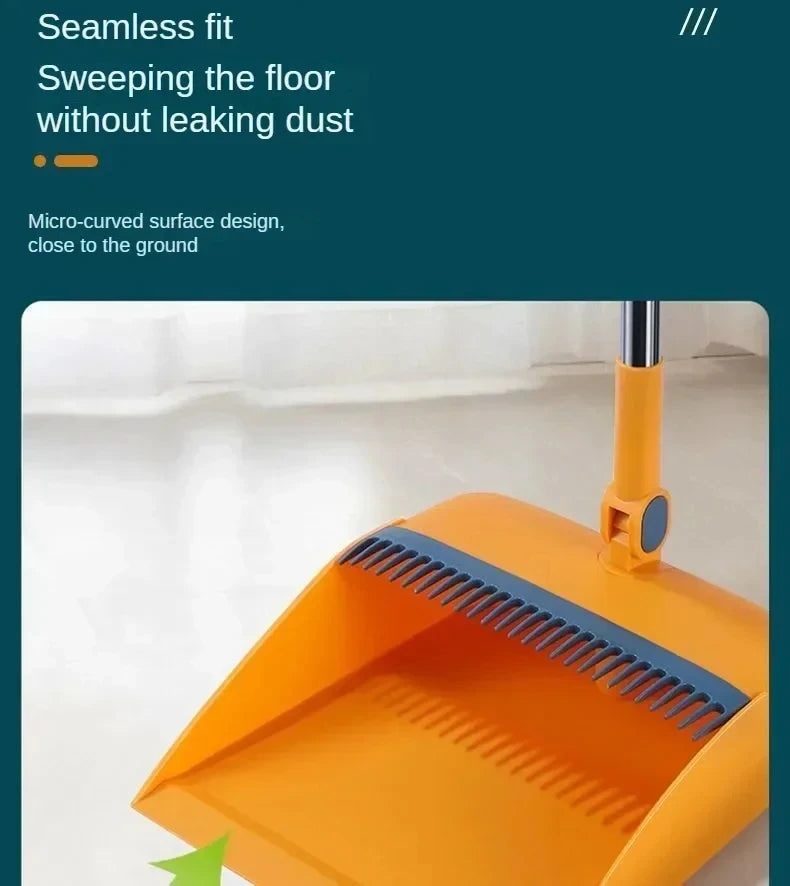 UNTIOR 1 Piece Foldable Broom & Dustpan Set Household Sweeping Tool 180° Rotating Small For Hair Garbage Cleaning Home