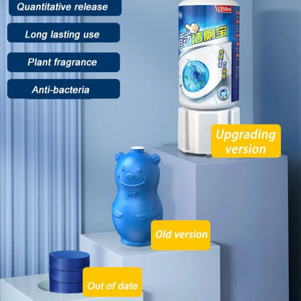 Nettoyant WC Automatique à Bulles Bleues – Désodorisant &amp; Parfum Longue Durée | Nettoyage Hygiénique Sans Effort, Anti-Taches &amp; Anti-Odeurs pour Cuvette de Toilette | NoEnName_Null