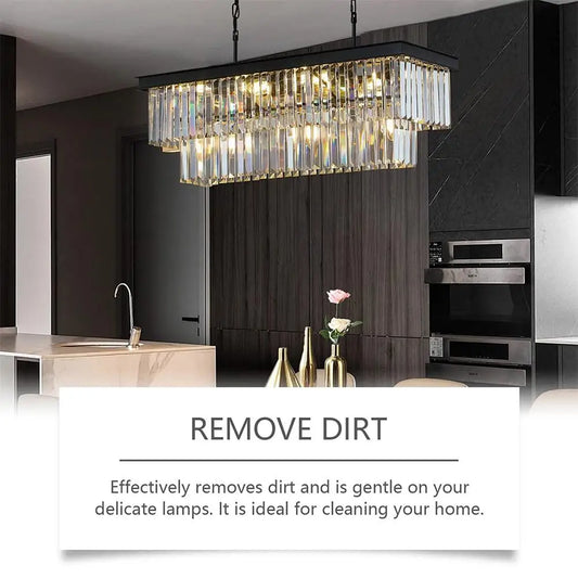 1/2PCS No Rinse Crystal Chandelier Cleaner Streak Free For Glass Metal Lamp Cleaning And Care Plastic Surfaces Eco Friendly Tool