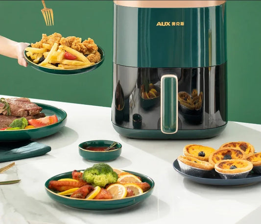 220V AUX Air Fryer and Oven Combo: Multifunctional, Fully Automatic, No Oil Technology, Easy-to-clean AB