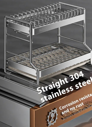 Dish Drainer Kitchen Storage Organization Stainless Steels Drainer Kitchen Dishes Kitchenware Tableware Drainer Board Rack
