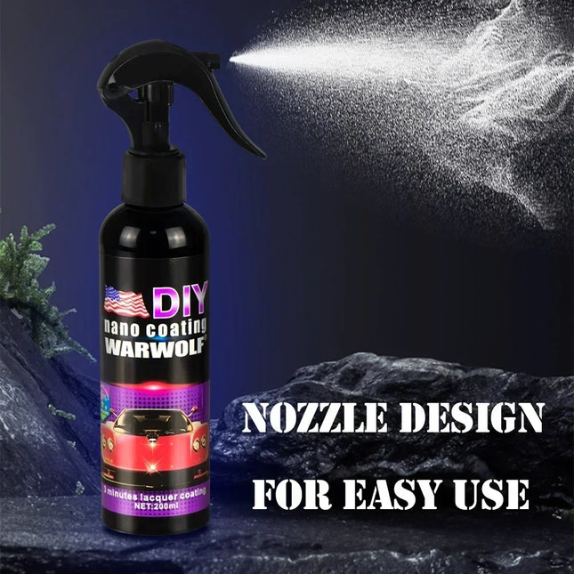 spray de revêtement céramique 9H pour voiture, liquide, imperméable , anti-rayures - E-menage