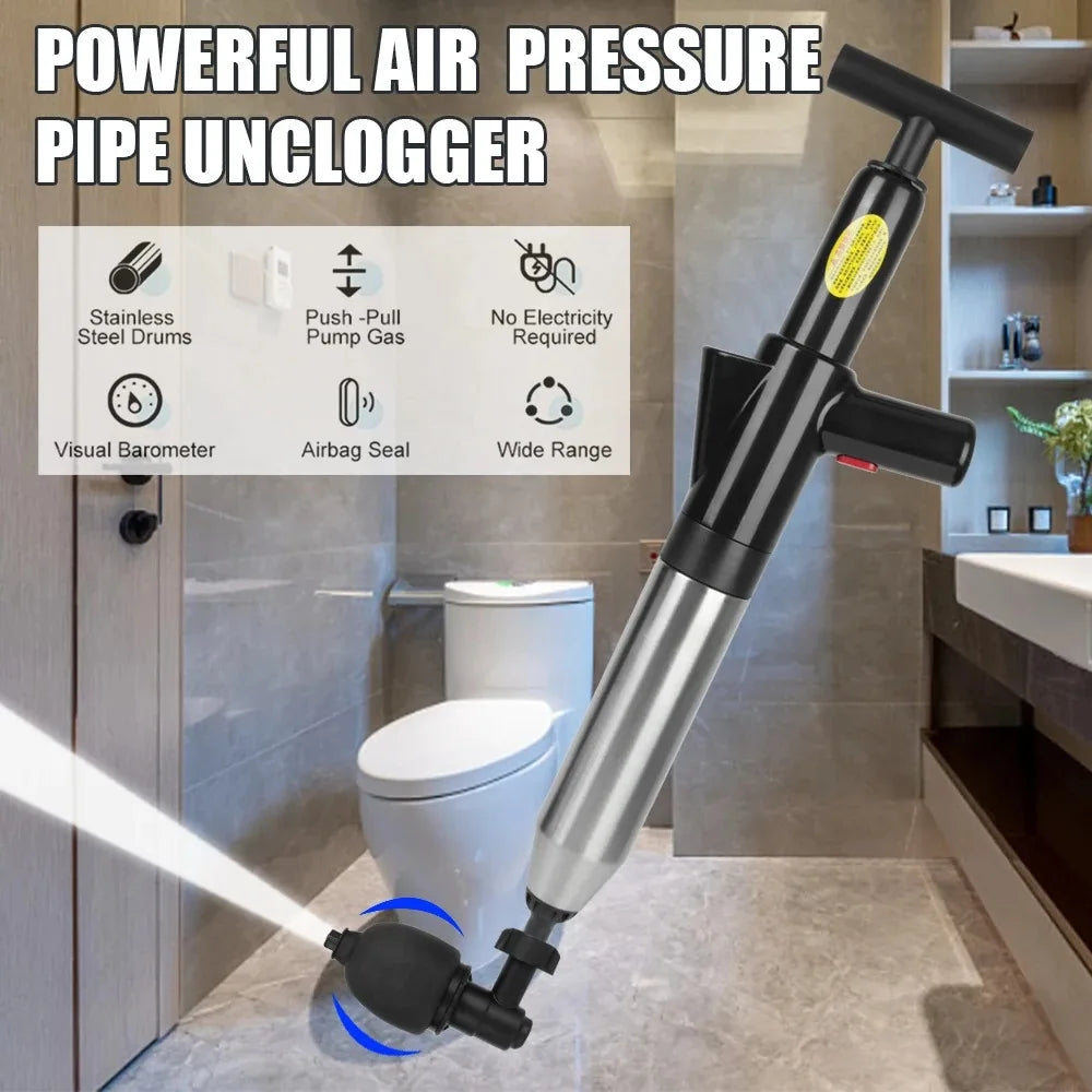 Toilet Unclogger Can Instantly Clear The Sewer Block The Toilet And Create A Universal Kitchen Floors Drain With Air Pressure