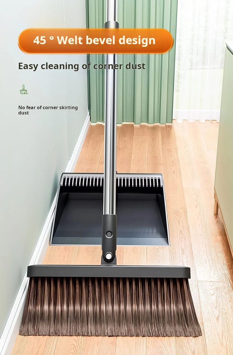 JOYBOS 30cm Broom Dustpan Set 180 Rotate Sweep Floor Brush For Home Office Living Room Garbage Shovel Broom Cleaning Tool