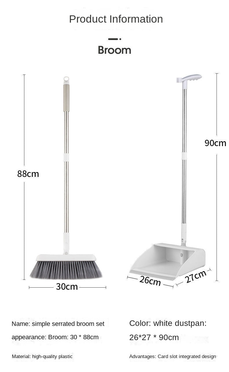 Broom and Scoop Set Folding Dustpan High-end Bathroom Water Wiper To Sweep Magic Brush Garbage Squeegee Home Cleaning Products