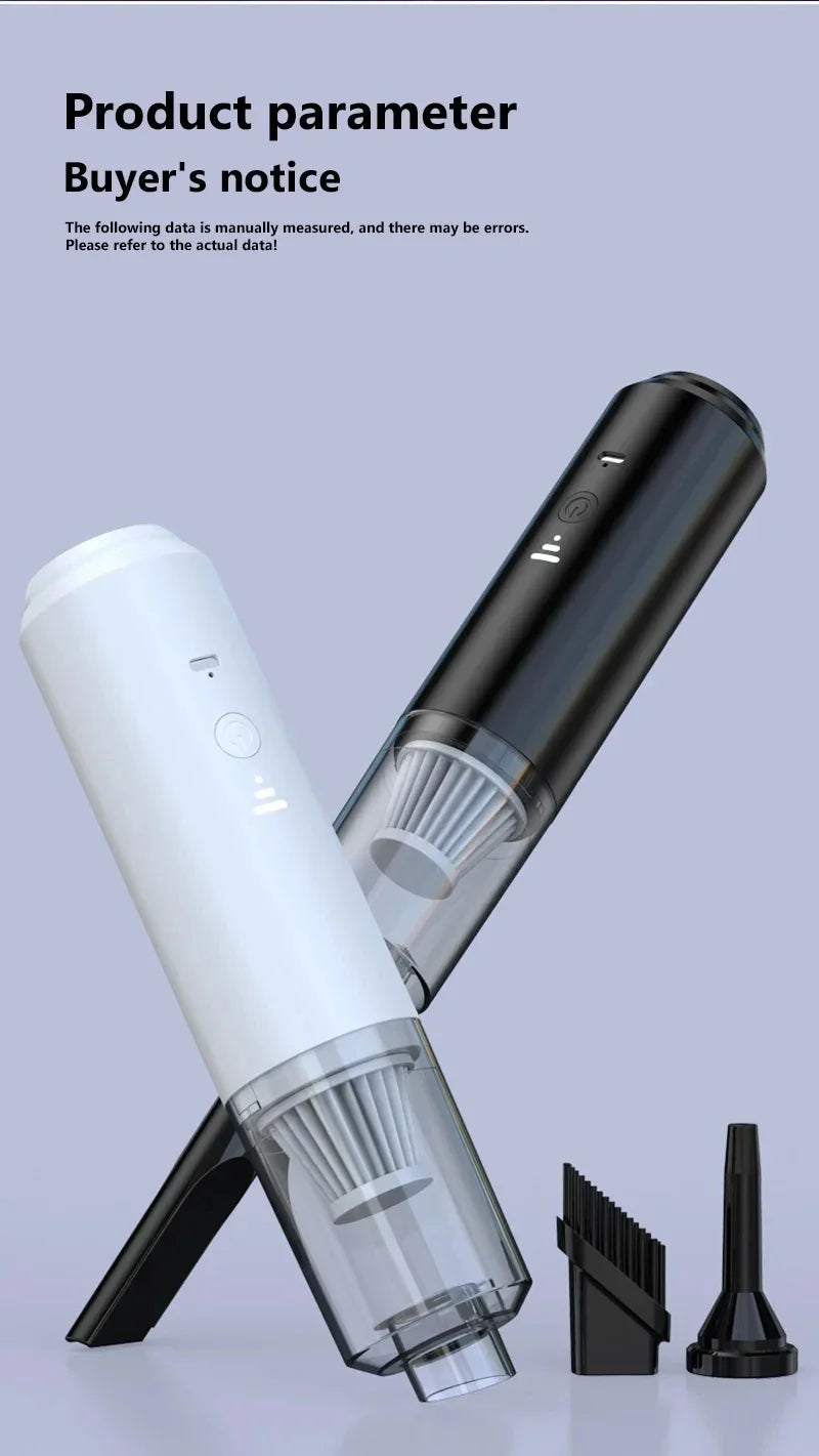 2025 New Wireless Car Vacuum Cleaner, 4-in-1 Handheld Portable Blower Wet&Dry Strong Suction for Home Car Cleaning Accessories