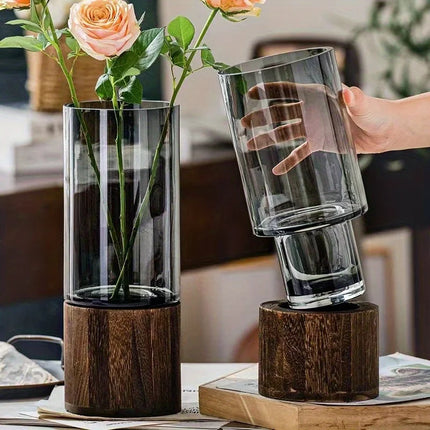 Grand vase en verre haut de gamme de style contemporain - E-menage