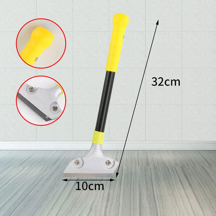 Grattoir à lame transparente en acier inoxydable pour vitres - E-menage