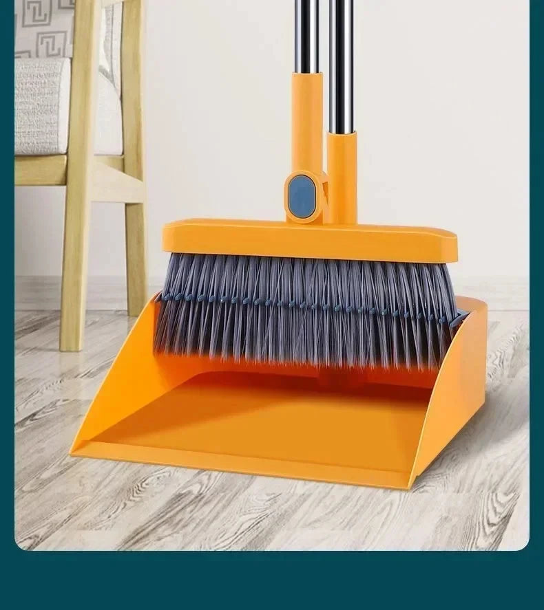 UNTIOR 1 Piece Foldable Broom & Dustpan Set Household Sweeping Tool 180° Rotating Small For Hair Garbage Cleaning Home