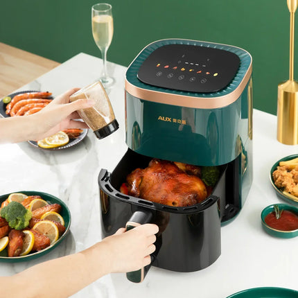 Friteuse à air chaud et four combinés 220 V AUX : multifonctionnels, entièrement automatiques, sans huile, faciles à nettoyer.