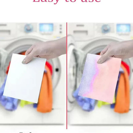 Feuilles Anti-Décoloration et Absorption des Couleurs – Pastilles de Lessive Protectrices | Feuilles Anti-Taches Réutilisables   (50/150 Pièces)