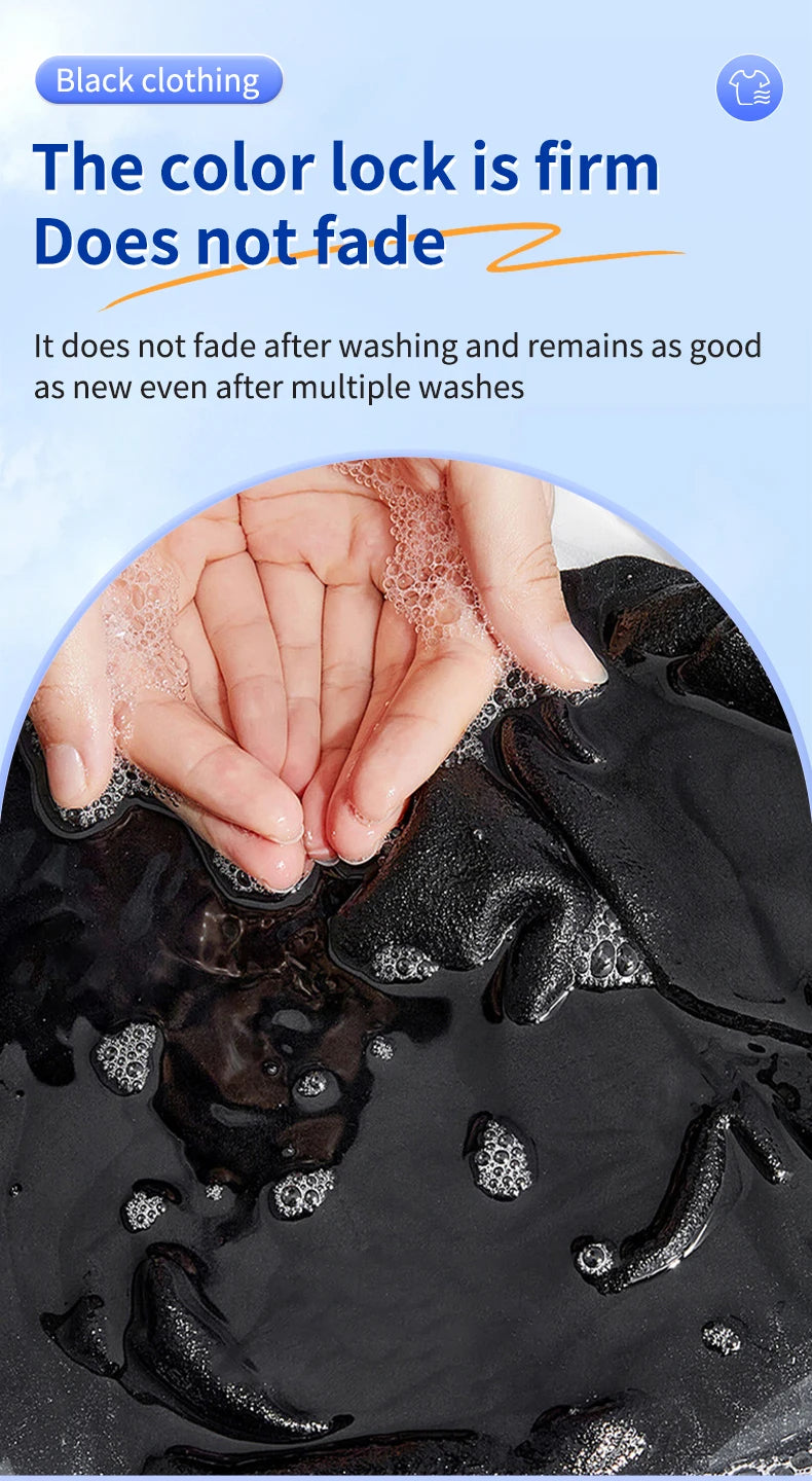 10pcs laundry black color enhancement sheet-non-woven fabric used for fading black clothes, supplementing color, improving color