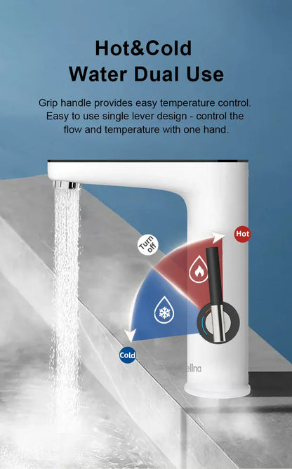 Briwellna Electric Water Heater 220V Kitchen Faucet Tankless Geysers Faucet Heater Heating Tap Instantaneous Heaters Robinet