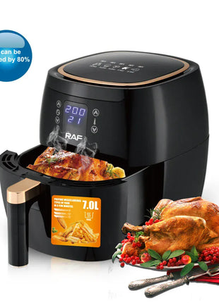 7L Multifunctional 1600W Air Fryer Without Oil Deep Oil Free 360 Degree Hot Air Circulation Cooker Fryer Air Fryers