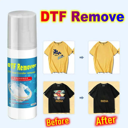 Liquide détachant textile DTF, dissolvant vinyle pour vêtements