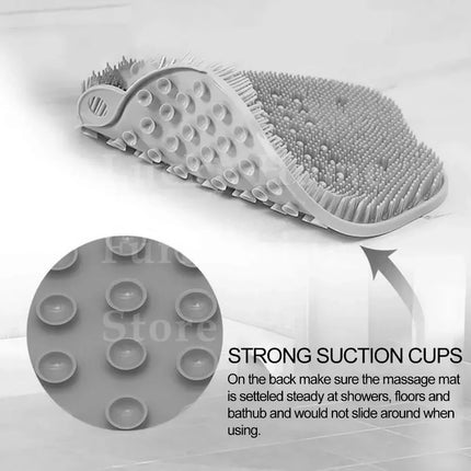 Éponge de bain exfoliante en silicone pour les pieds