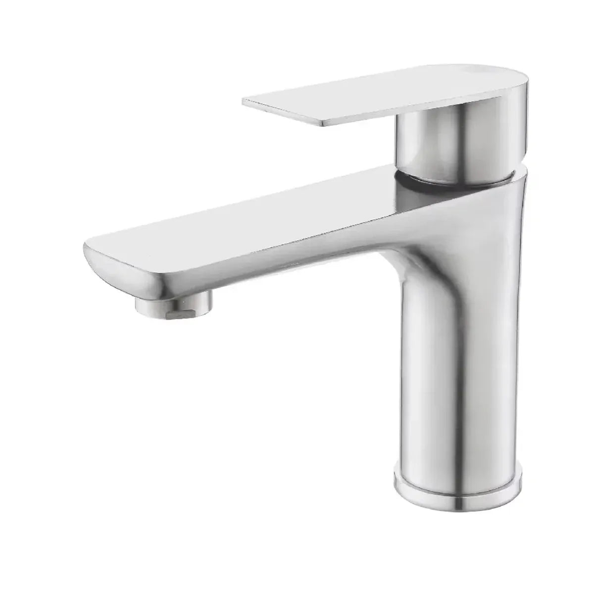 Brushed/Gray Bathroom Sink Faucet Hot and Cold Mixer Faucet Countertop Mount 304 Stainless Steel Single Handle