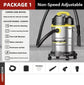3300W Industrial Wet Dry Vacuum Cleaner Three-In-One Strong Suction Suitable for Home Garage Workshop
