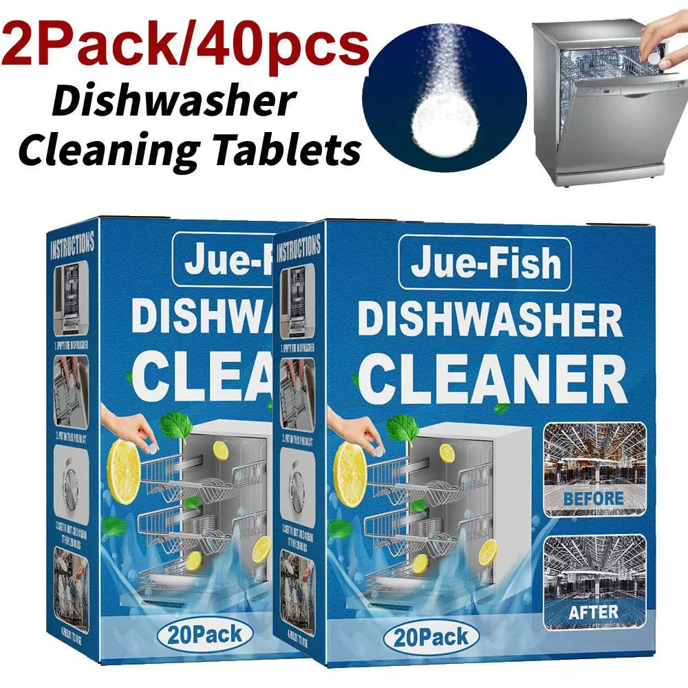 1-10pack Dishwasher Cleaner Strong Oil Stain Removal Descaling Detergent Tablets Kitchen Cleaning Tools Dishwasher Cleaning