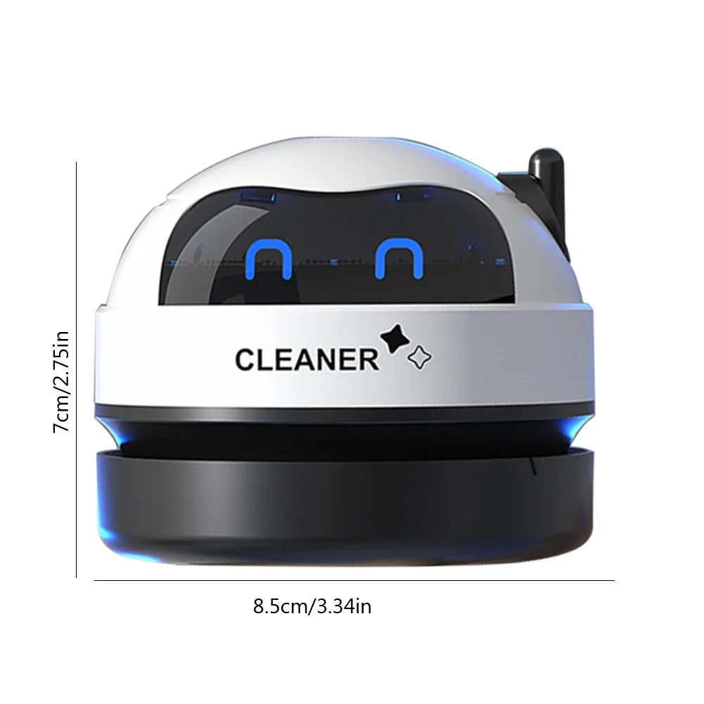 Handheld Mini Vacuum Cleaner Desk Table Dust Vacuum USB Charging Desktop Cleaner With Clean Brush For Home Office Table Sweeper