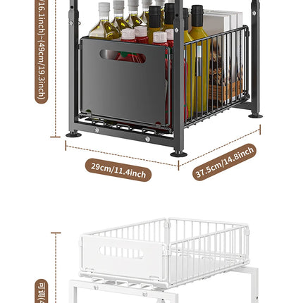 Organisateur d'évier – Panier coulissant gain de place (< 2 L)