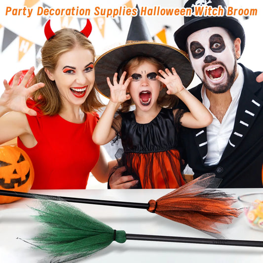Vibrant &amp; Fun Halloween Witch Broom