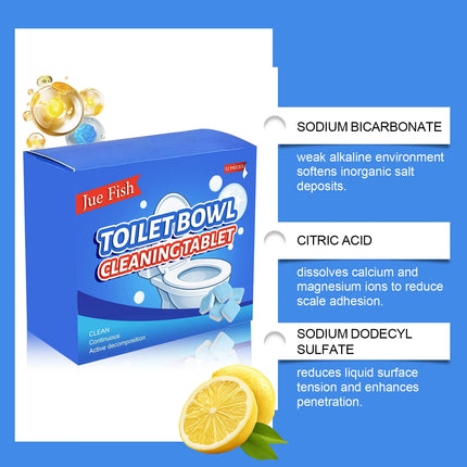 Toilet Cleaning Effervescent Tablets 12/24/36/60Pcs Strong Yellow Dirt Odor Limescale Remover Air Freshener Bathroom Accessories