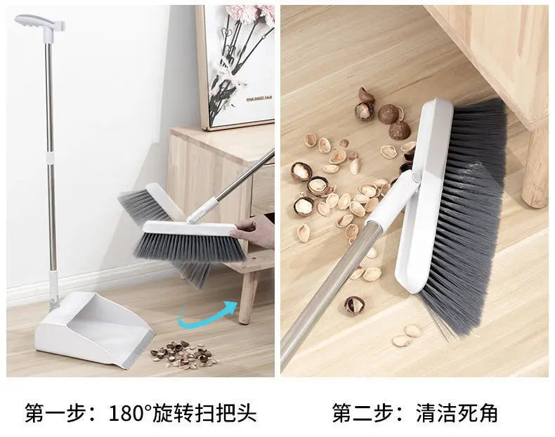 Broom and Scoop Set Folding Dustpan High-end Bathroom Water Wiper To Sweep Magic Brush Garbage Squeegee Home Cleaning Products
