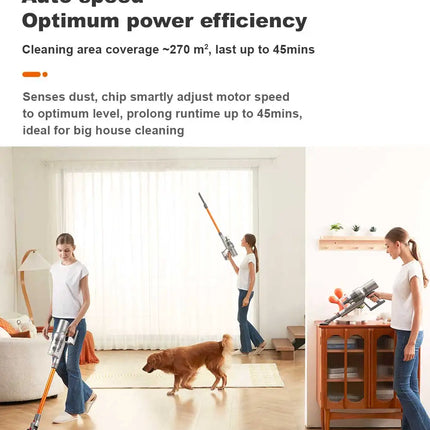 Cordless Handheld Stick Vacuum Cleaner Liectroux i10, Smart Dust Sensing,27KPa,Touch Screen,Suit for Carpet,Floor,Car & Pet Hair