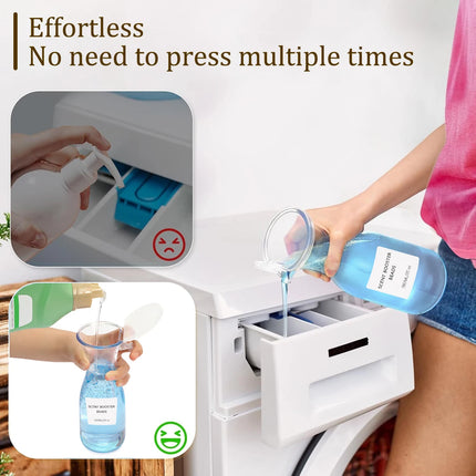 Lot de 2 distributeurs de lessive liquide avec plateaux - E-menage