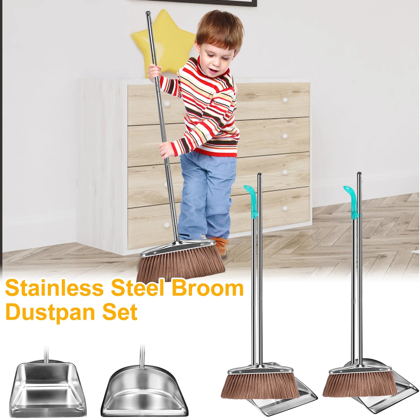 Ultimate Magic Broom &amp; Dustpan Set