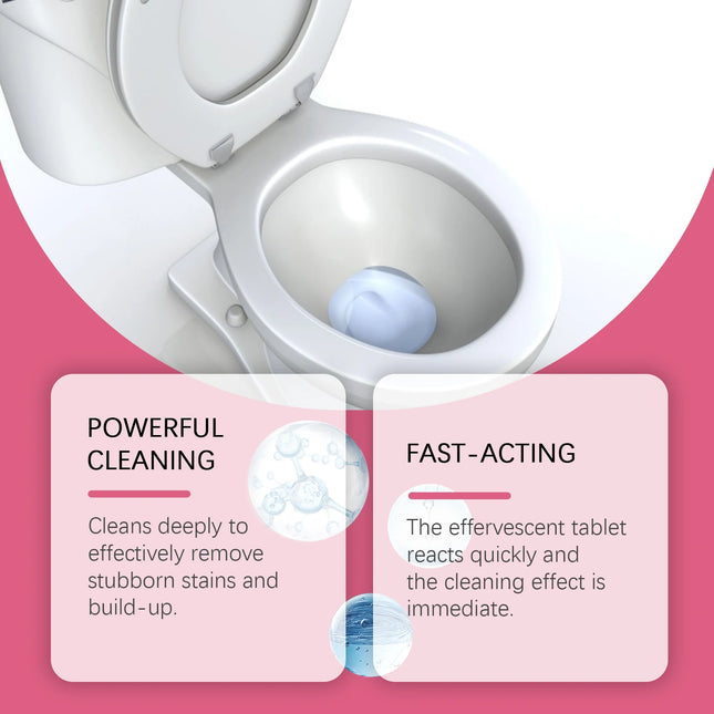 Toilet Cleaning Effervescent Tablets Cleaning Stains Remover Yellow Deodorant Freshener Automatic Toilet Bowl Bathroom Cleaner