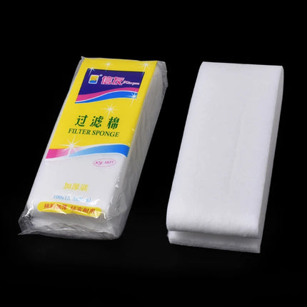Filtre biochimique pour aquarium, éponge blanche en coton - E-menage