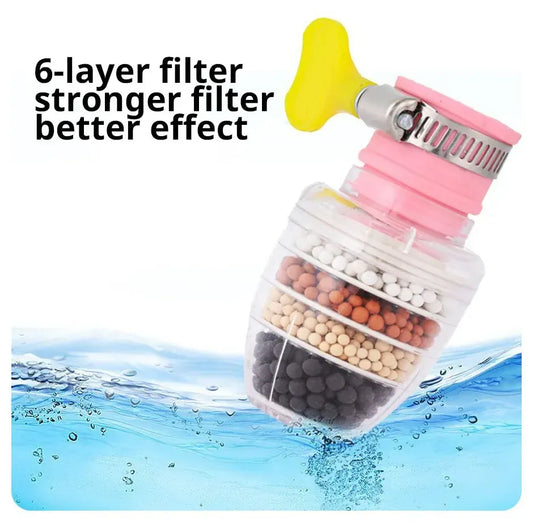 Faucet Water Filter Household Retractable Rotatable Splash-proof Small Shower Water Filter Ordinary Faucet UniversalShowerheads