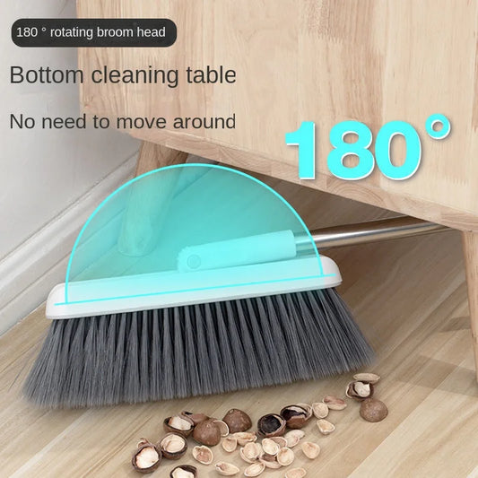 Broom and Scoop Set Folding Dustpan High-end Bathroom Water Wiper To Sweep Magic Brush Garbage Squeegee Home Cleaning Products