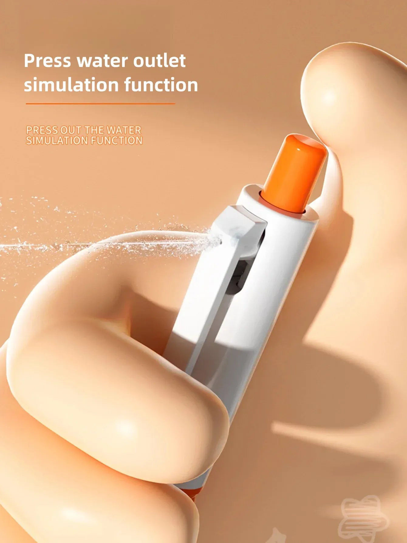 1 Piece of Trick Friend Toy Water Gun Pen, Press Spray Water, Small Water Gun for Stress Relief and Spray Water, It Is Also a Writing Pen, Suitable for Teenagers to Play Trick Games, Suitable for Various Holiday Gifts