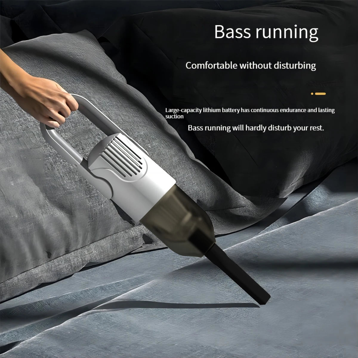 The wired in-line convenient large suction and high power vacuum cleaner is suitable for home and office use