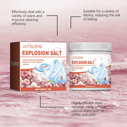 EXPLOSION SALT™ – Lessive à l’Oxygène Actif 5 en 1 | Détachant & Désodorisant Écologique | Parfum Frais Longue Durée | Soin Textile & Douceur Naturelle – 200 g (20 lavages)