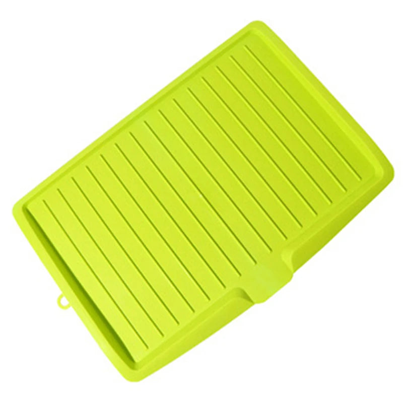 Drainer Tray Large Sink Drying Rack Worktop Organizer Drying Rack Drain Rack Kitchen Silicone Dish for Kitchen Dishes Tableware