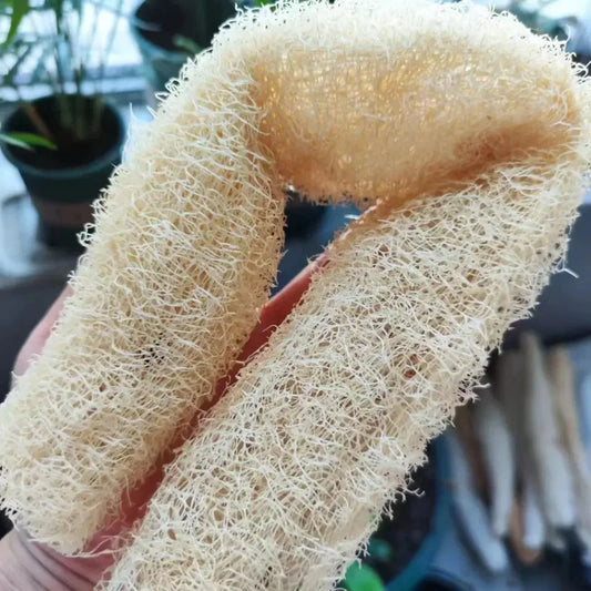 1/2pcs Natural Loofah Multi-purpose Cleaning Tool for Kitchen Bathroom Scrubber For Daily Cleansing Wash Body Scrubber Spa