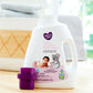 Lessive Bébé Hypoallergénique 2,7 L (92 fl oz) – 64 Lavages – Peaux Sensibles – Douce et Testée Dermatologiquement – ​​Élimine les Taches Tenaces – Sans Danger, Compatible HE