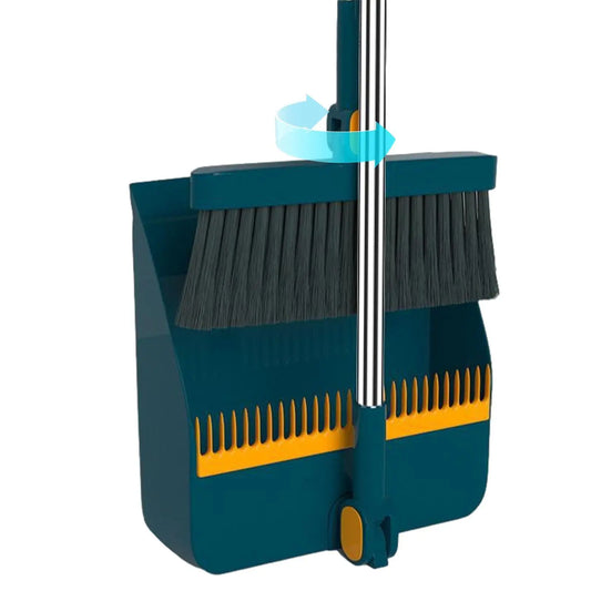 UNTIOR 1 Piece Foldable Broom & Dustpan Set Household Sweeping Tool 180° Rotating Small For Hair Garbage Cleaning Home