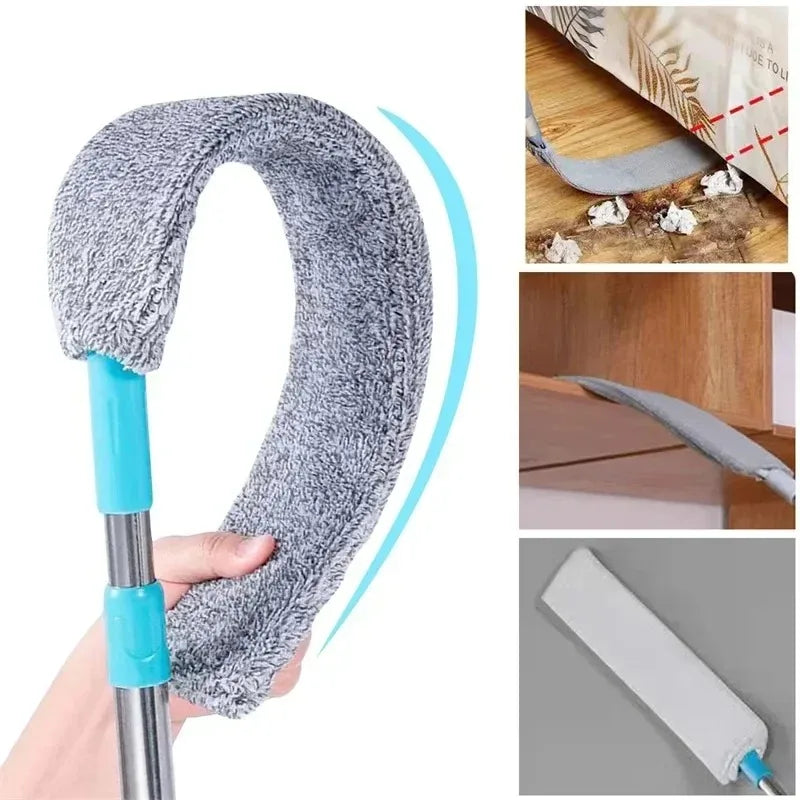Telescopic Long Handle Broom For Home Blinds Dust Microfiber Brushes To Install Easy To Use Household Cleaning Tools