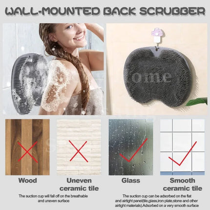 Éponge de bain exfoliante en silicone pour les pieds